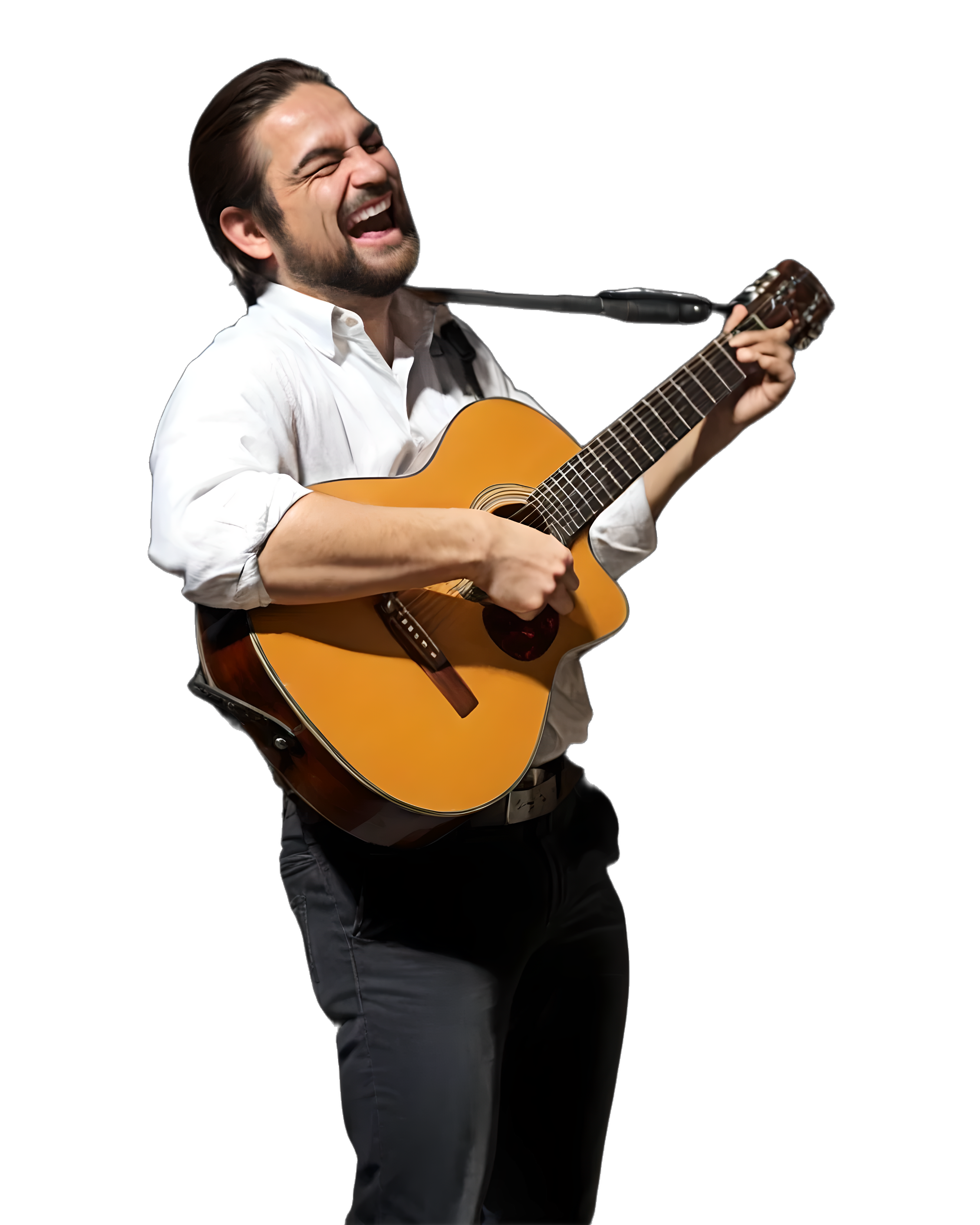 Guitarist performing